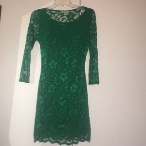 green lace Arden B dress
